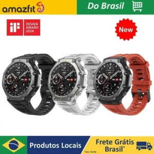 AMAZFIT Trex 3 smartwatch externo mapa offline navegação GPS 27 dias 170 + modo esportivo 45 metros de profundidade de mergulho livre totalmente compatível